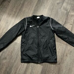 Boys large black Nike zip up jacket